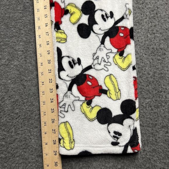 Disney Mickey Mouse Sleepwear Fleece Women's Small 4-6 White Pajama Pants - Picture 6 of 6